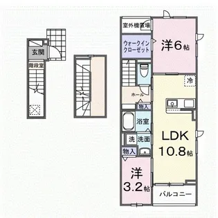 アンサードリーム加古川【3階】の間取り