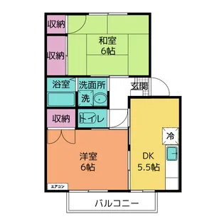 セレナ婦中【2階】の間取り