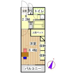 MONDO甲府昭和【2階】の間取り