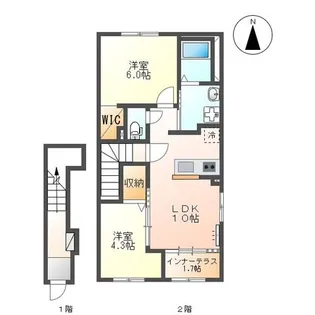 シェトワ【2階】の間取り