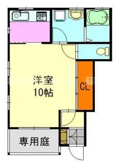 葛城レジデンス【1階】の間取り