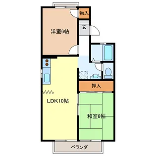 セジュールNARA【2階】の間取り