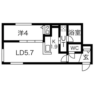 SASA南郷(ササ)【3階】の間取り