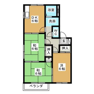 ファミールTUCHIYA C棟【2階】の間取り