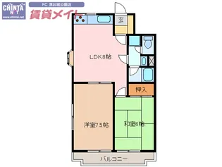 グリーンハイツ大谷【2階】の間取り