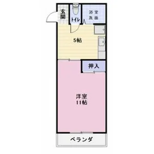 エブリワン西棟【2階】の間取り