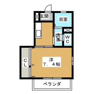 ミーテ豊田【1階】の間取り