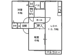アネックス惣【1階】の間取り