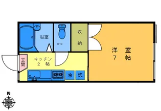 メゾネット落合【1階】の間取り