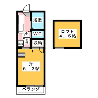 パルテノン【2階】の間取り