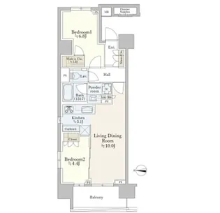 ザ・パークハウスアーバンス渋谷【4階】の間取り