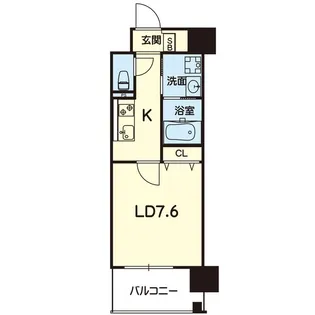ESTASIA熊本駅前【11階】の間取り
