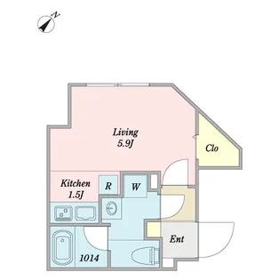 アリビオン巣鴨【1階】の間取り