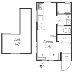フォレストテラス日吉【2階】の間取り