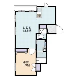 シュヴァル新宿【2階】の間取り