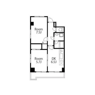 パティオ・山の手【4階】の間取り