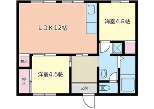 石田コーポ(猫可能)【3階】の間取り