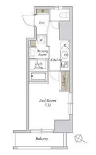 マストライフ芝浦【6階】の間取り