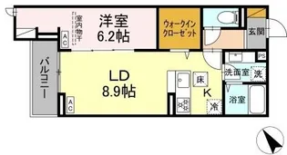 Cradle(クレイドル)【1階】の間取り