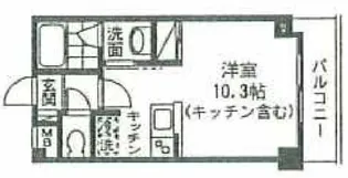 ラフィネ小竹向原【3階】の間取り