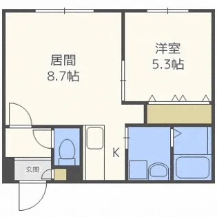 モデルノ14【4階】の間取り