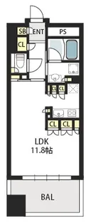 ガリレイ新町【9階】の間取り