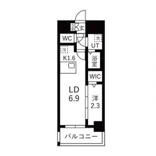 メイクスアート名古屋城西【9階】の間取り
