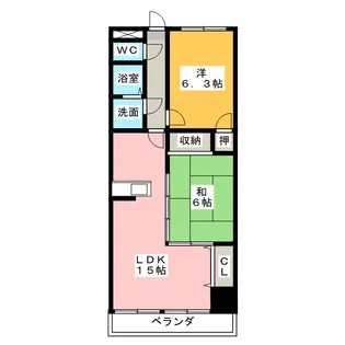 グランドステージ桜ヶ丘【3階】の間取り