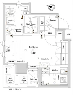 アクサス東十条アジールコート【2階】の間取り