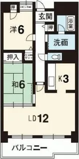 グランヴィア常三島西館【9階】の間取り