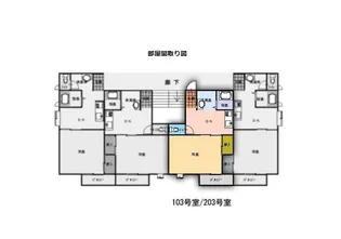 ラポールF【1階】の間取り