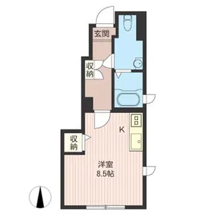 シャーメゾン西六【1階】の間取り