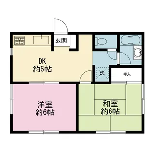 サンライトハイツB【2階】の間取り