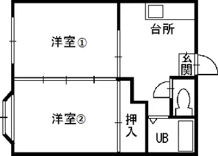ル・シェール大三【1階】の間取り