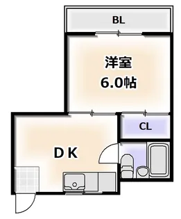 エビスマンション【4階】の間取り