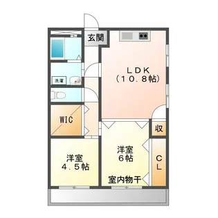 ドゥナーレ津新町【1階】の間取り