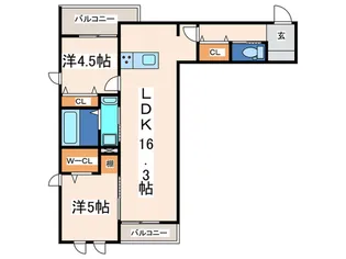ルミナスグレ-ス【2階】の間取り