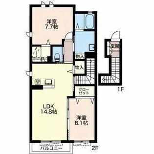 T’s alpha【2階】の間取り