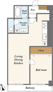 マンション白金苑【3階】の間取り