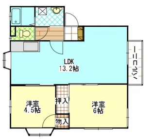 TシルクII【1階】の間取り