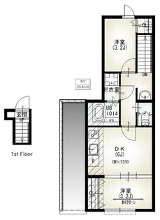ソルナクレイシア成増II【2階】の間取り