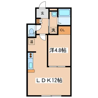 プランドール【3階】の間取り