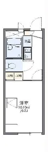 レオパレスアゼリア【1階】の間取り