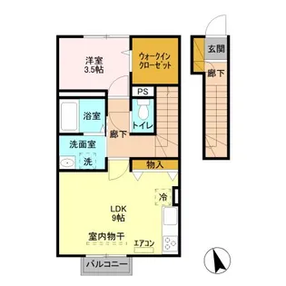 ジュンクレスト【2階】の間取り
