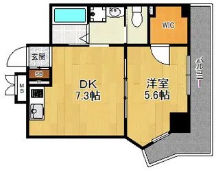 立花レジデンス【4階】の間取り