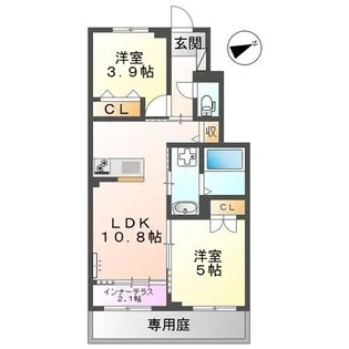 メープルガーデンi【1階】の間取り