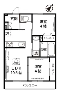 FUNs遊園I/ファンズ遊園I【3階】の間取り
