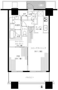 パークタワー横浜ステーションプレミア【19階】の間取り