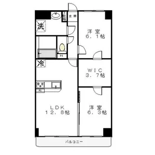 アドラール【5階】の間取り