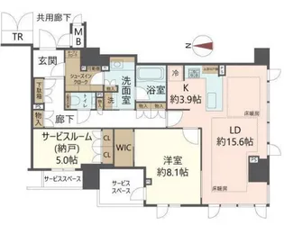 ジオ京都御池通【2階】の間取り